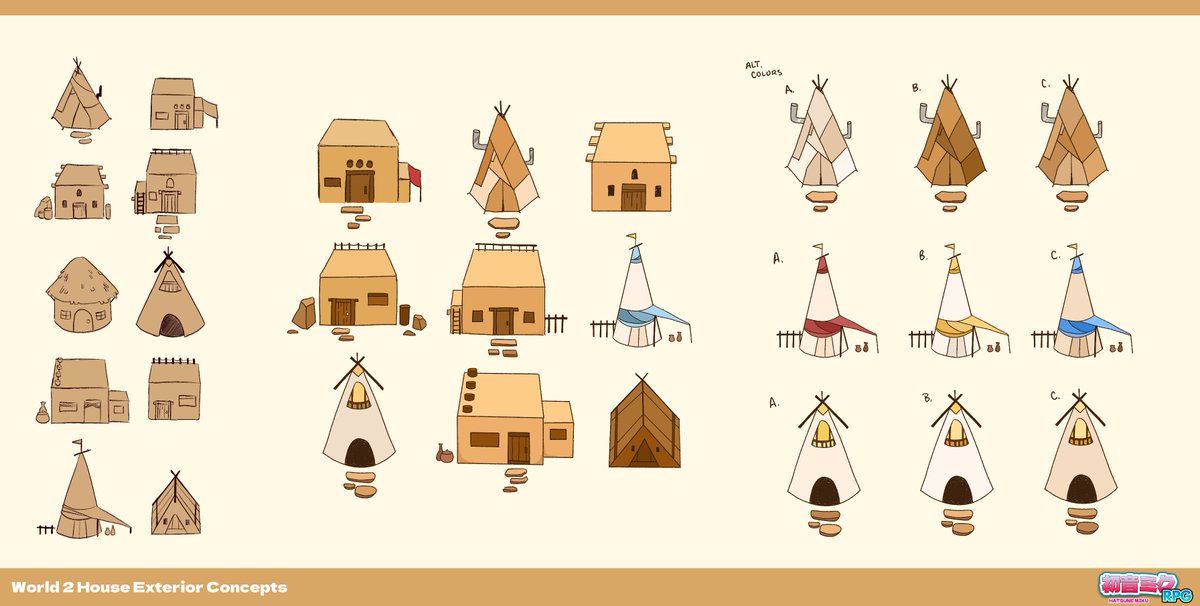 galaxyroyaltea's tweet photo. more concept sheets for @miku_rpg ! I spent a long time trying to make a variety of desert assets to make it feel more unique and give it more variety ^_^ i'm so excited to keep working on it !!
#indiedev #indiegame https://t.co/xzYiFFz8II