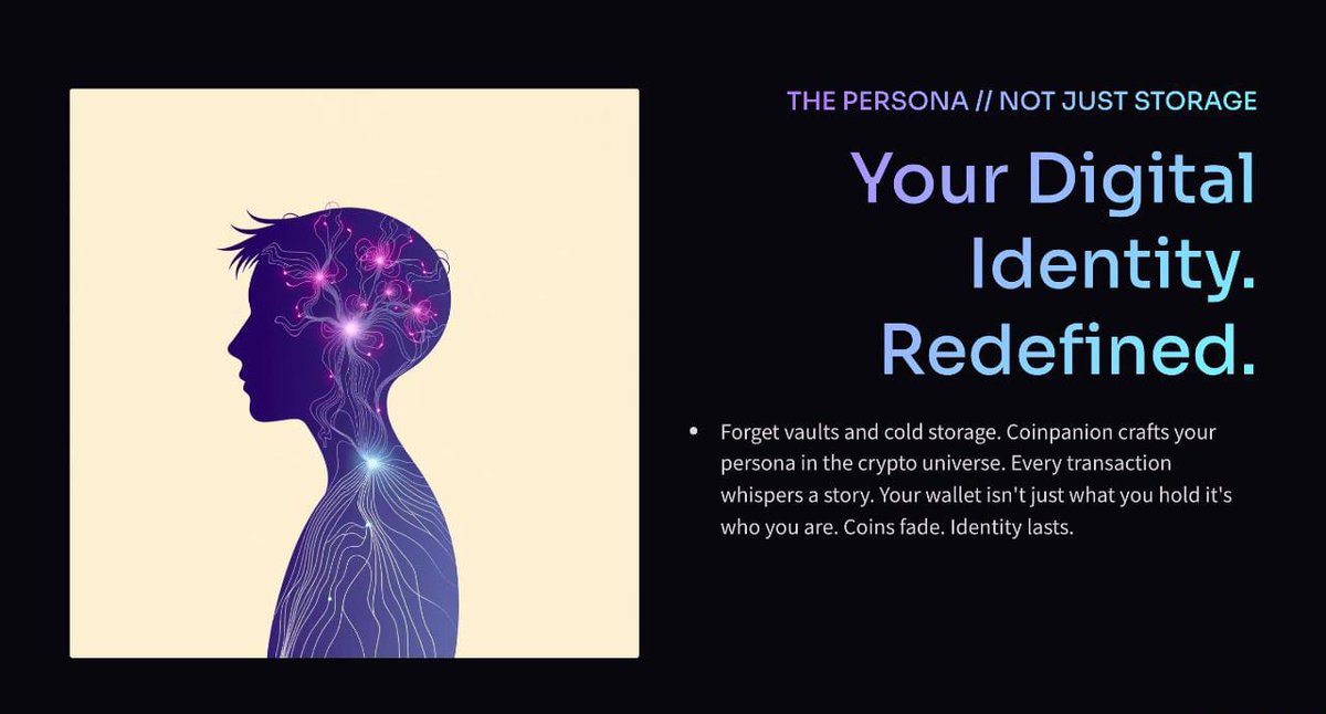 Anshiiika06's tweet image. 🚨 Web3 isn’t just about wallets.
It’s about personas. About power. About edge.
Meet Coinpanion 🕶️✨
Not just a wallet  a mysterious ally in the crypto underground.
#girlswhoyap #doradao #Unhosted #walletwithpersonality