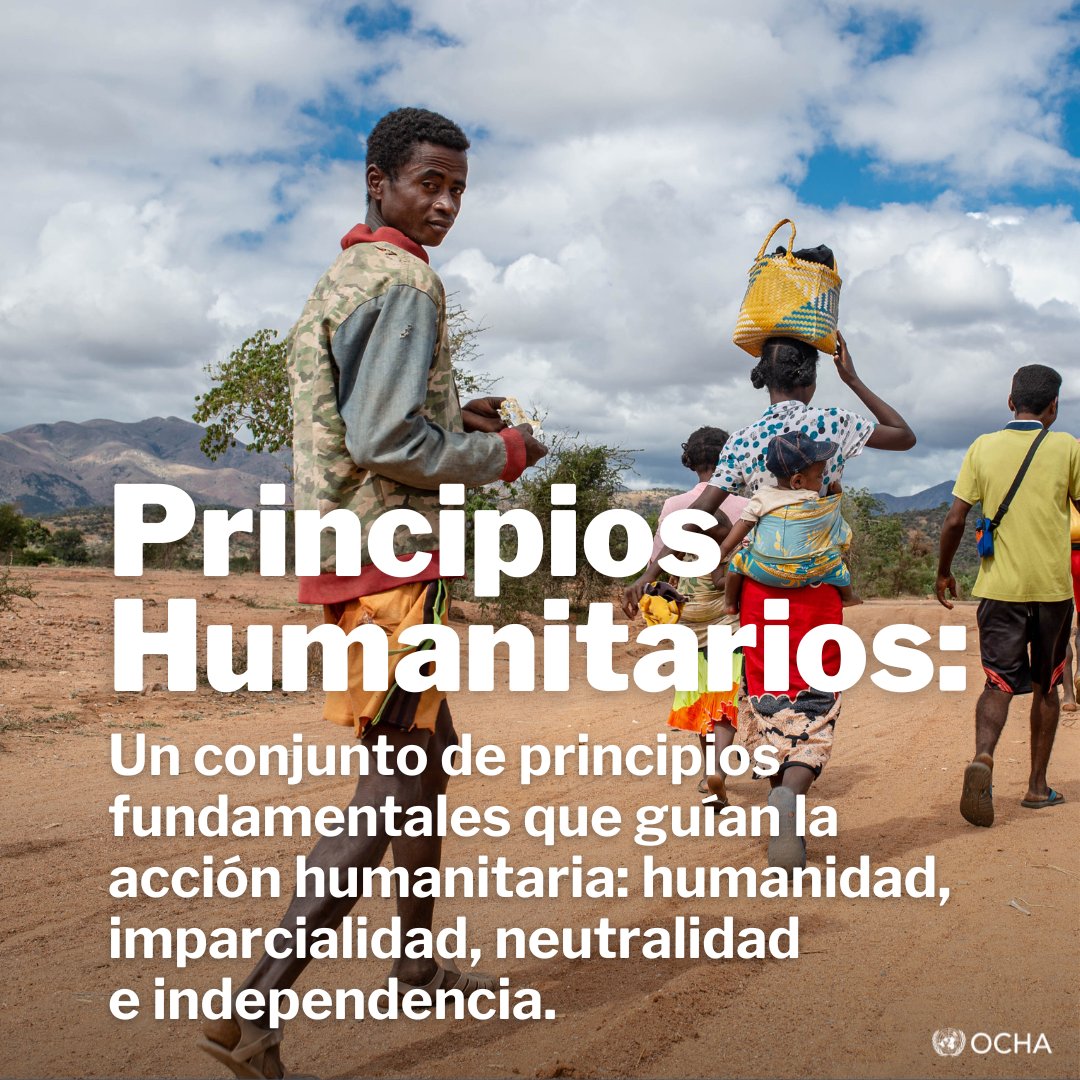 🔹 Humanidad
🔹 Neutralidad
🔹 Imparcialidad
🔹 Independencia

El trabajo de la ONU sigue comprometido con estos cuatro principios humanitarios, esenciales para ayudar a millones de personas en todo el mundo.

El 19 de agosto es el Día Mundial de la Asistencia Humanitaria.

Vía