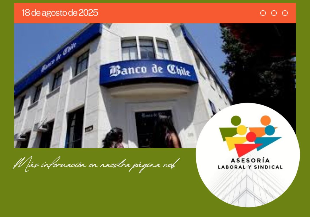 ⚖️ Corte de Santiago ordena a Banco de Chile incluir el incentivo trimestral por metas en el cálculo de indemnizaciones por despido.
La justicia determinó que, al ser un pago periódico, no es "esporádico" ni "voluntario" como alegaba el banco. 
als.cl/2025/08/18/inc…