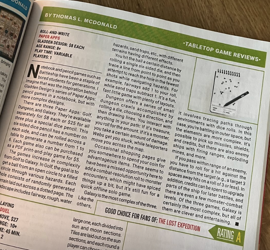 Gladden (@gladdendesign) on Twitter photo Paper Apps were featured with an "A" rating in the latest issue of GAMES magazine! Grab a copy at your local newsstand! <a href="/theGamesMag/">GAMES World of Puzzles</a> Paper Apps were featured with an "A" rating in the latest issue of GAMES magazine! Grab a copy at your local newsstand! <a href="/theGamesMag/">GAMES World of Puzzles</a>