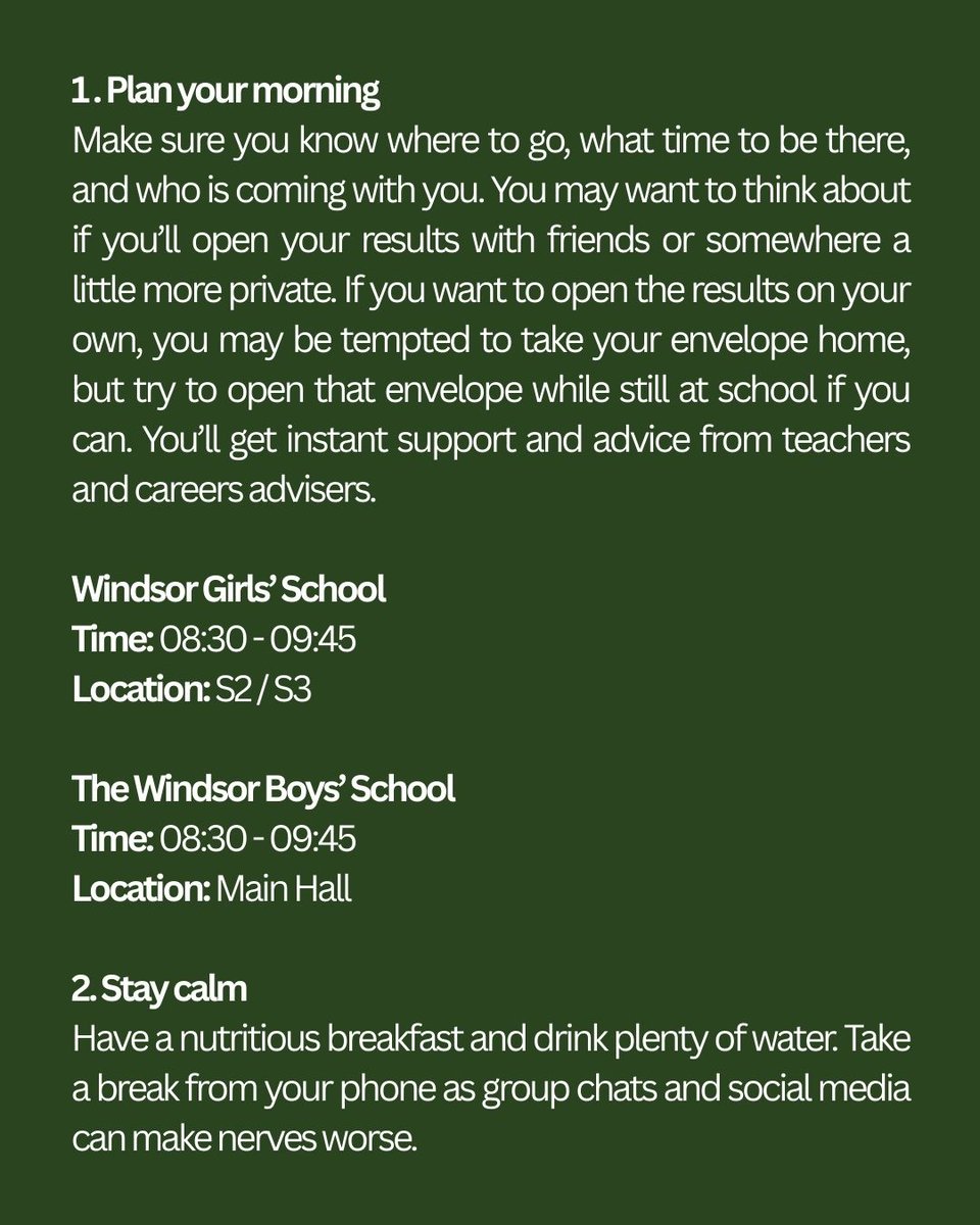 WindsorLearning's tweet image. We’re thinking of all our GCSE students as results week begins. Prioritise your wellbeing and remember we’re here to support you every step of the way. We can’t wait to celebrate your hard work and achievements with you this week.