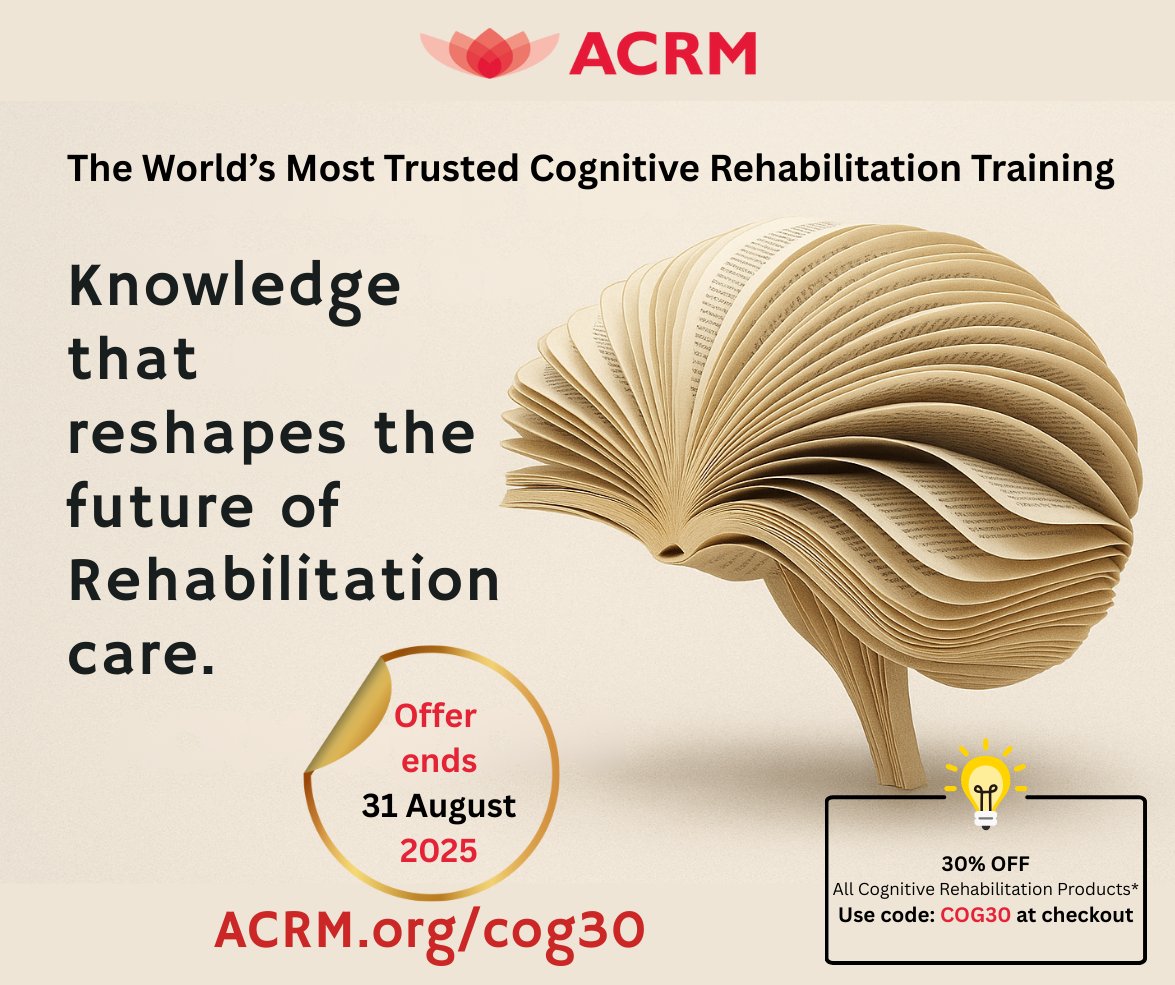 ArchivesPMR (@archivespmr) on Twitter photo ๐๐
๐ฝ๐ฎ๐ป๐ฑ ๐๐ผ๐๐ฟ ๐ฒ๐
๐ฝ๐ฒ๐ฟ๐๐ถ๐๐ฒ.
Reshape the future of Rehabilitation care with the worldโs most trusted cognitive rehabilitation training.
โณ Hurry โ 30% OFF ends 31 August!
๐ ACRM.org/cog30 | Code: COG30
#ACRM #cognitivecare #training #rehabilitation ๐๐
๐ฝ๐ฎ๐ป๐ฑ ๐๐ผ๐๐ฟ ๐ฒ๐
๐ฝ๐ฒ๐ฟ๐๐ถ๐๐ฒ.
Reshape the future of Rehabilitation care with the worldโs most trusted cognitive rehabilitation training.
โณ Hurry โ 30% OFF ends 31 August!
๐ ACRM.org/cog30 | Code: COG30
#ACRM #cognitivecare #training #rehabilitation