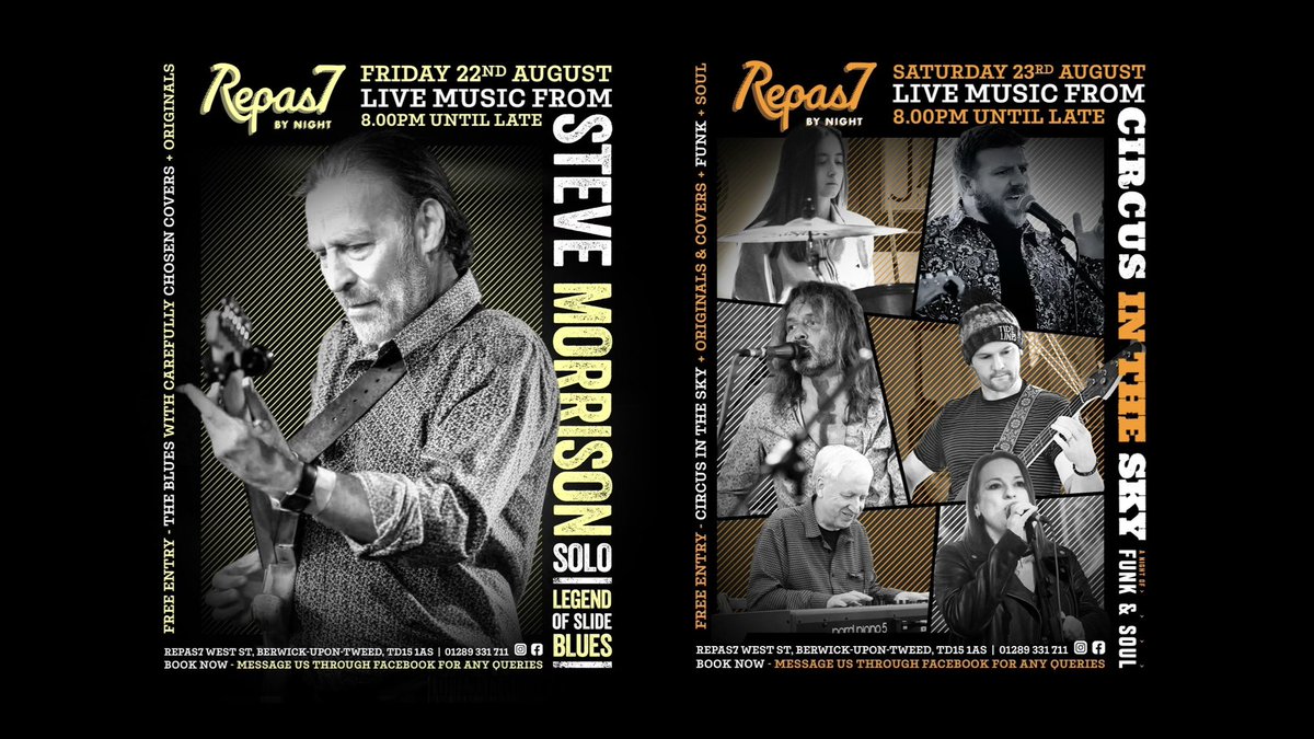 Repas7N's tweet image. This weekends music Blues, funk &amp;amp; soul + Tapas Specials + 🍕 + 🍸 + 🍻 + 🍷 open from 5PM… plus support the yearly charity night “Wher’s Walla? pub Crawl!