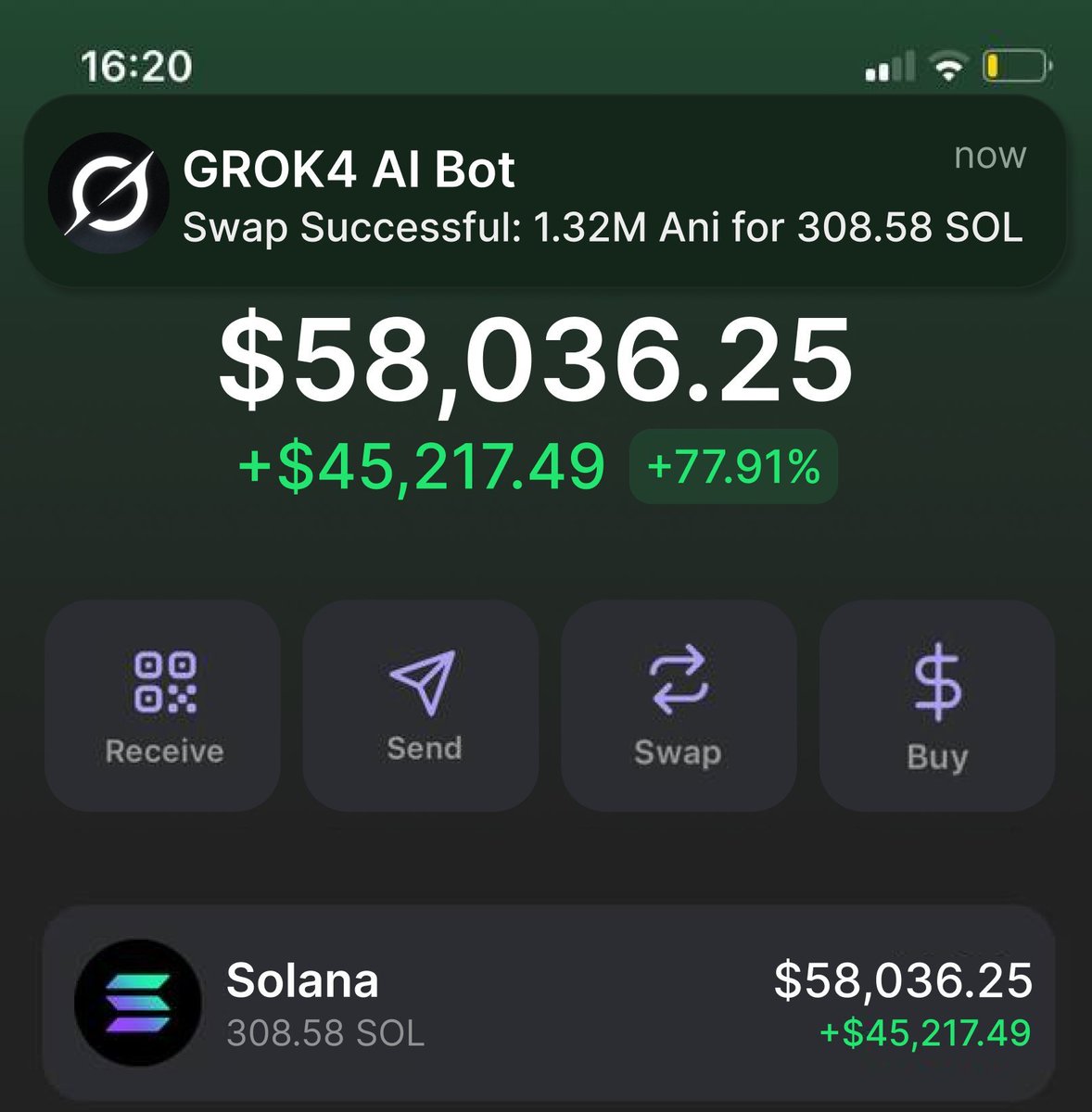0xPhilanthrop's tweet photo. SuperGrok is a crypto money printer 🚨

I tested a trading bot for a week and it turned 0.25 SOL into 308 SOL.

Not even clickbait or smth.

Here’s how I did it without coding skills 🧵👇 https://t.co/9ssZKQ2kye