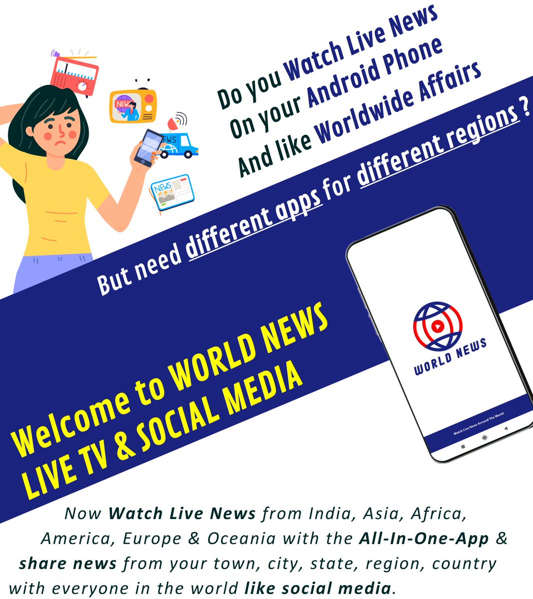 dfworldnews's tweet photo. 🌎📰📺 Try Now: https://t.co/M3Jc1pGuRe
•
World News offers #LiveNews from India, Asia, Africa, America, Europe &amp; Oceania. #WorldNews also offers you a platform to share news from your town, city, state, country with the world. 
•
#India #Asia #Africa #America #Europe #Pacific https://t.co/TKq8kh4w2T