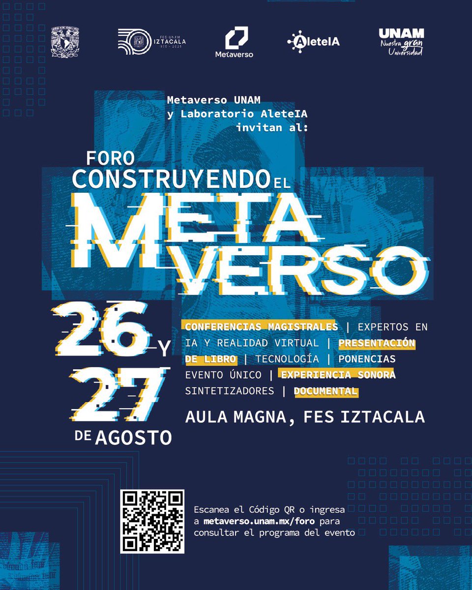 🔴#AlAire | Foro: “Construyendo el Metaverso: Una Mirada Multidisciplinaria a los Avances Tecnológicos y su Impacto en la Sociedad”, organizado por la <a href="/FESI_UNAM/">FES Iztacala UNAM</a> 

Hoy en #EntrevistaRU | Nos acompaña el Dr. José Manuel Sánchez Sordo, responsable del proyecto, quien platica con