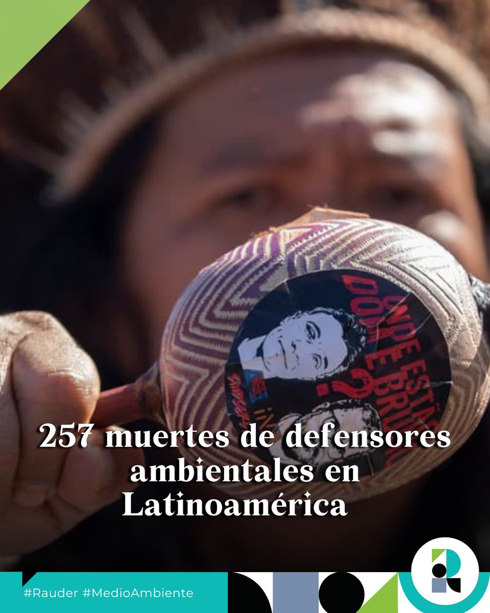 Defender la tierra en Latinoamérica puede costar la vida. Cinco países concentran la mayor violencia contra defensores ambientales, con asesinatos, amenazas y criminalización. 

Proteger el medio ambiente también es proteger los derechos 

#Latinoamérica #Rauder #DerechosHumanos
