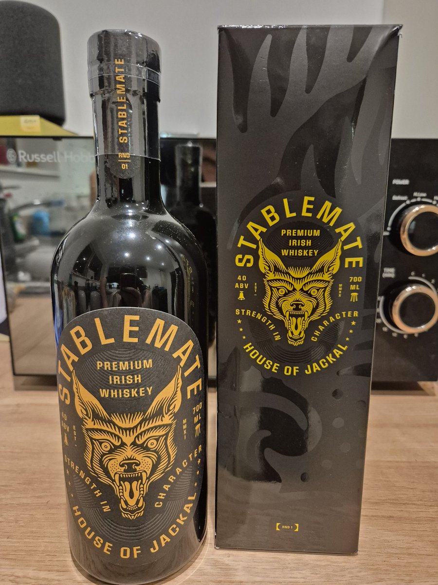 wayneDcopley's tweet photo. @RealCFrampton When the mother in law brings you this back from her trip over in Ireland  just seen it says (rd1) when rd2 coming out?? Can't wait for the weekend to have a taste @StablemateWsky https://t.co/LHqPKTfH8w