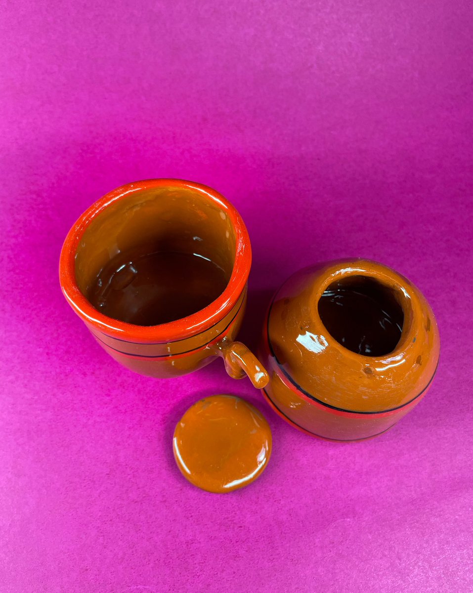 Fiz um potinho duplo em formato de filtro de barro ✨ 

Disponível! R$200 + frete