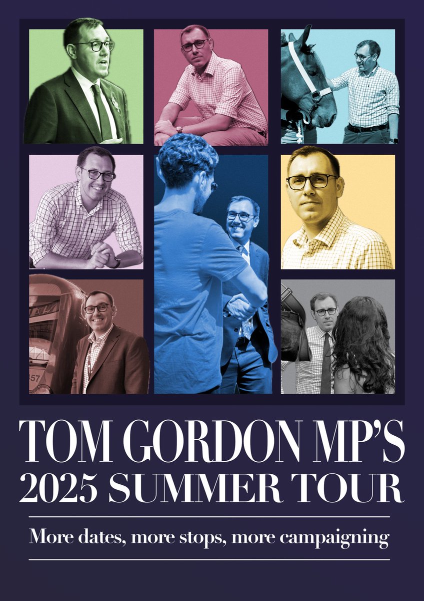 tomgordonLD's tweet image. 🗓️ It’s been a long time coming… but tomorrow I start my 2025 summer tour!

👏 This year there’s more dates, more stops, and even more campaigning… are you ready for it?

🔶 Come along, ask any questions you have, or even join us knocking on doors and delivering leaflets.

1/2