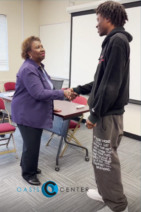 OCFaithBased's tweet photo. It starts with 1 step—and 1 person who believes. #NorthTexasGivingDay, take that step with Oasis Center. Your gift provides job training, legal support, &amp; mentorship. Every $ counts, no fees. Give by 8/18 at https://t.co/7wKFyS6iNp #TheTimeIsNow #OasisCenter #NorthTexasGivingDay https://t.co/EiniuVqtly