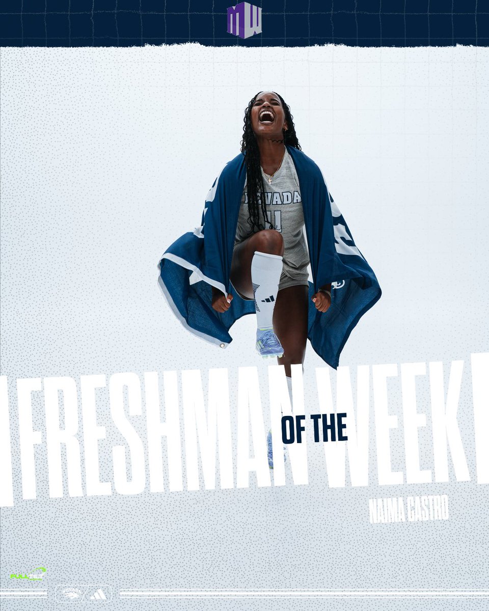 Making her mark early 🌟🐺 Congrats to Naima Castro, your MW Freshman of the Week!!

#BattleBorn | #ForTheFamily