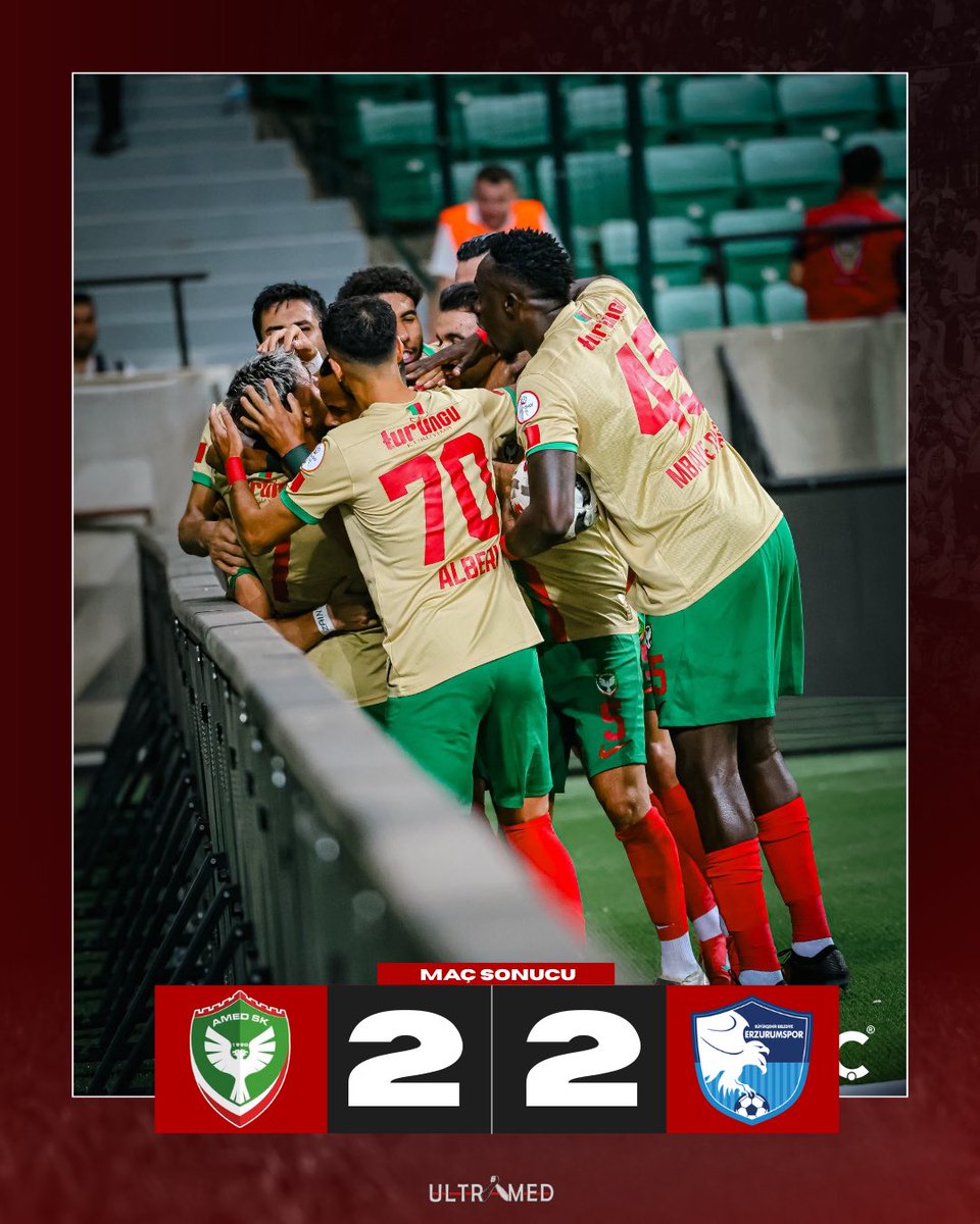 MAÇ SONUCU:
AMEDSPOR 2-2 
#Amedspor #Ultramed