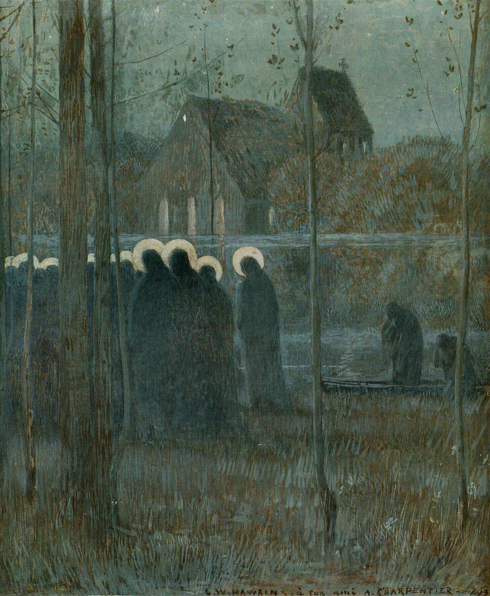 Louis Welden Hawkins - Procession of souls (1890)