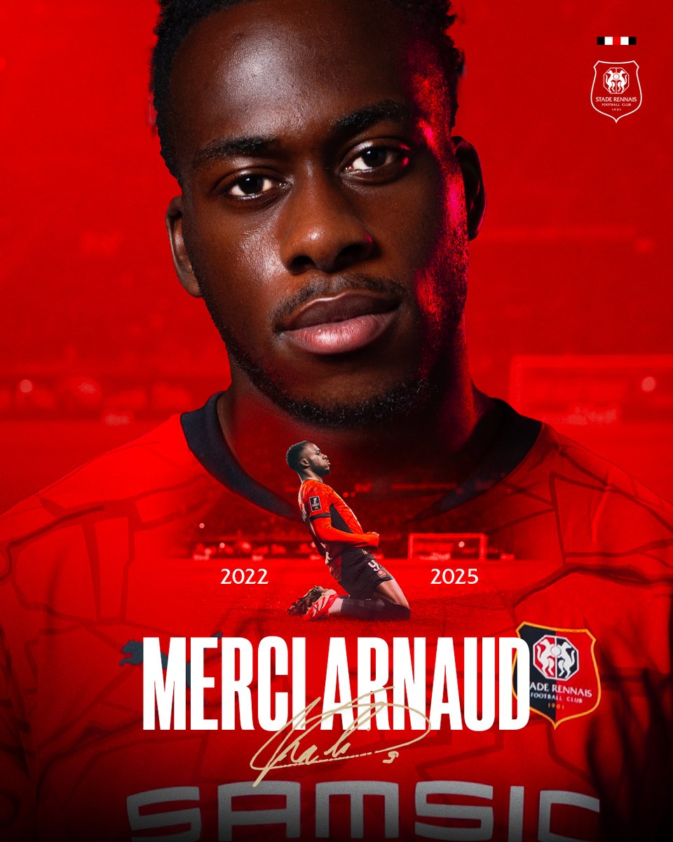 𝗢𝗳𝗳𝗶𝗰𝗶𝗲𝗹

Rennais depuis 2022, Arnaud Kalimuendo va poursuivre sa carrière Outre-Manche, à Nottingham Forest ✍️

Leader technique et de vestiaire, Kali’ aura toujours défendu avec coeur le blason Rouge et Noir, inscrivant 40 buts sous nos couleurs.

Merci pour tout