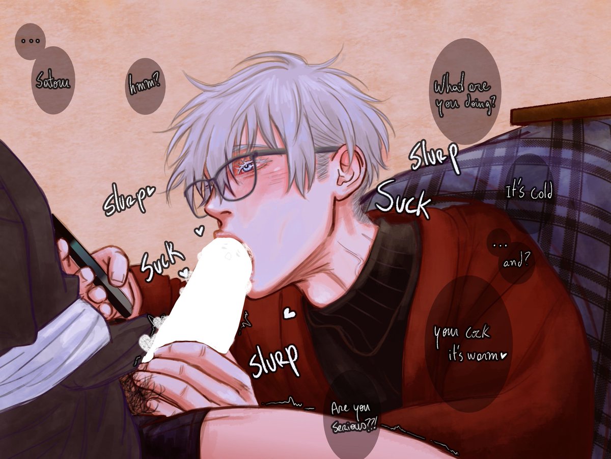 slightstitch's tweet photo. Not even in the mood to suck dic he just wants something warm in his mouth  #gego #夏五 https://t.co/bjF2H7Qwk4