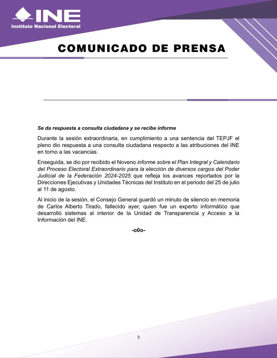 #BoletínINE 📑 | Acata INE sentencias del TEPJF y entrega constancias de mayoría a 45 personas juzgadoras de Distrito y magistraturas de Circuito. 

centralelectoral.ine.mx/2025/08/18/aca…