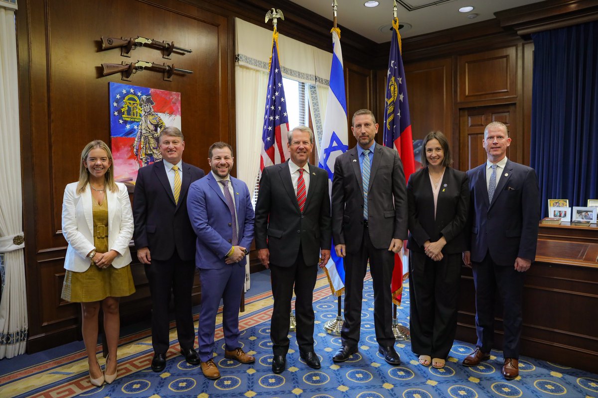 Governor Brian P. Kemp (@govkemp) on Twitter photo Today, I was honored to officially welcome <a href="/IsraelAtlanta/">Israel in Atlanta</a> Consul General <a href="/EitanWeiss/">Eitan Weiss</a> to the Gold Dome. We look forward to working with him to continue strengthening the relationship between Israel and the State of Georgia! Today, I was honored to officially welcome <a href="/IsraelAtlanta/">Israel in Atlanta</a> Consul General <a href="/EitanWeiss/">Eitan Weiss</a> to the Gold Dome. We look forward to working with him to continue strengthening the relationship between Israel and the State of Georgia!