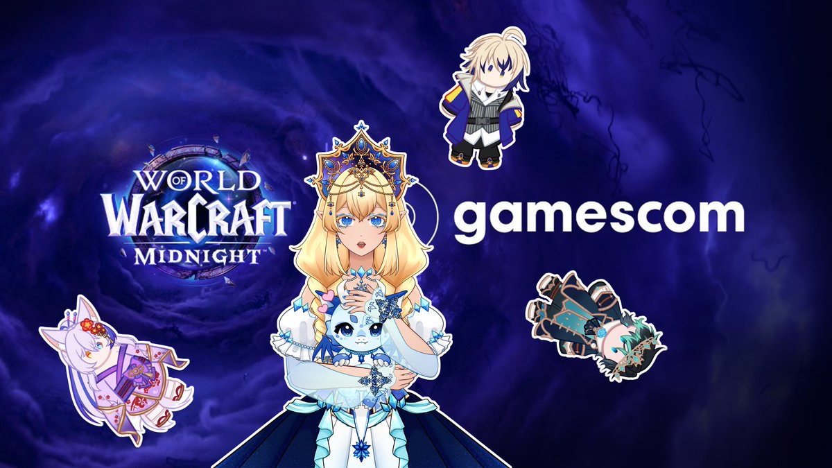 My dear North Stars ✨

Join me and the WoW Wednesday crew tomorrow at 7:30 PM CET / 1:30 PM EST for a live reaction Stream of the Gamescom Opening Night Live / Midnight Cinematic Debut