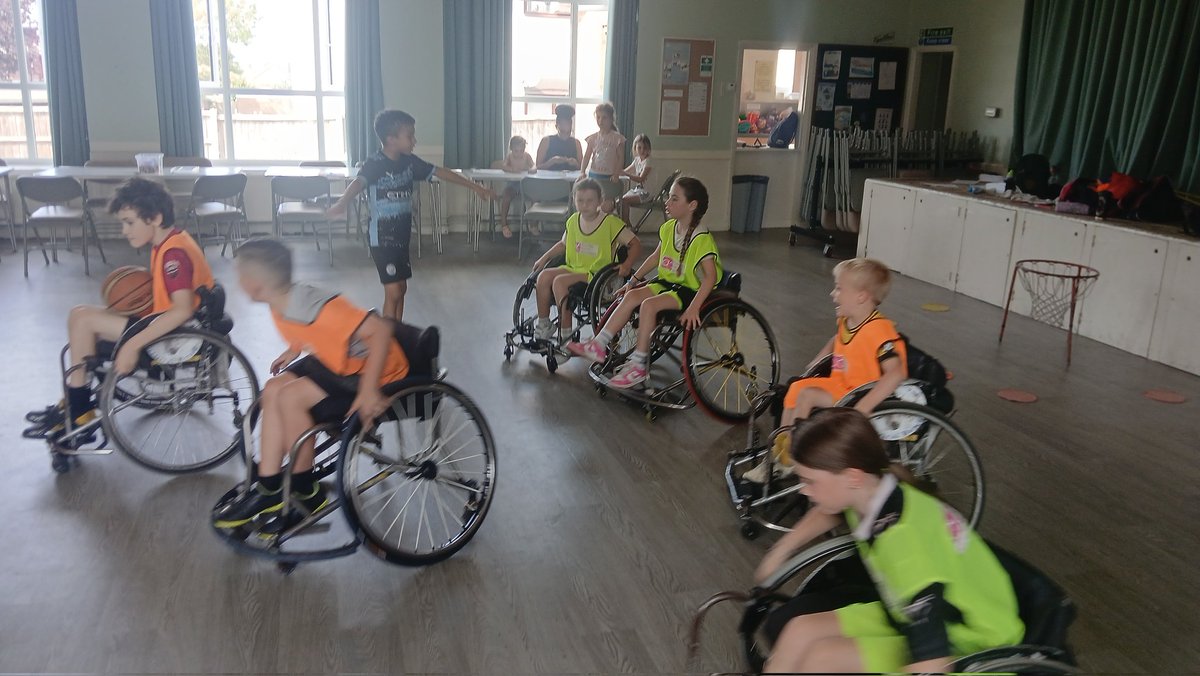 We have had a great number of weeks working in partnerships over the summer ☀️ #Wheelchairbasketball #accoaching #thewheelchairbasketballman