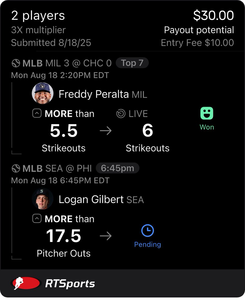 username: dreyrz

<a href="/RTSportsPickem/">RTSports Pickem</a> (been taking a bunch of unders so switched it up with some overs)