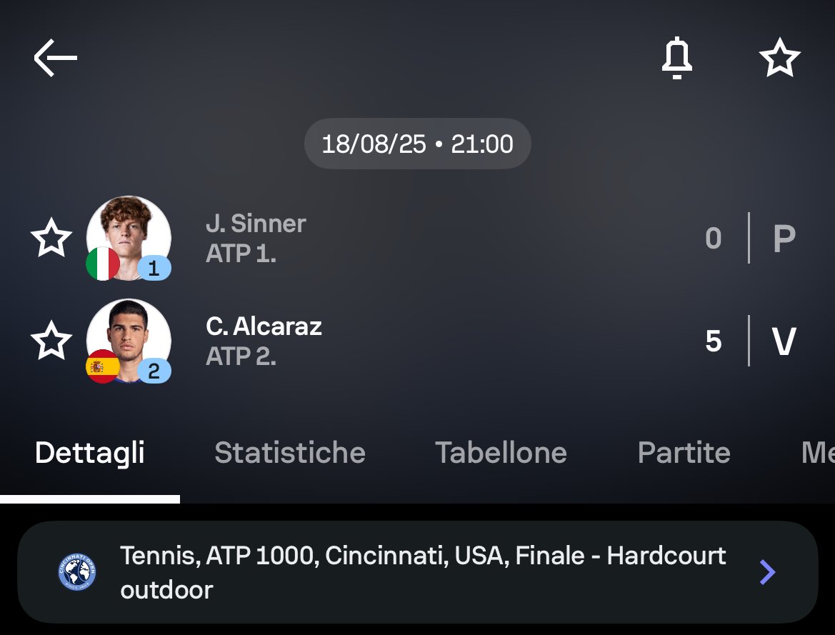 la prima finale di sempre nel tennis a finire sul 5-0

invece per quanto riguarda lo sport in generale - da quel che mi risulta - ce ne è stata una con lo stesso risultato qualche mese fa