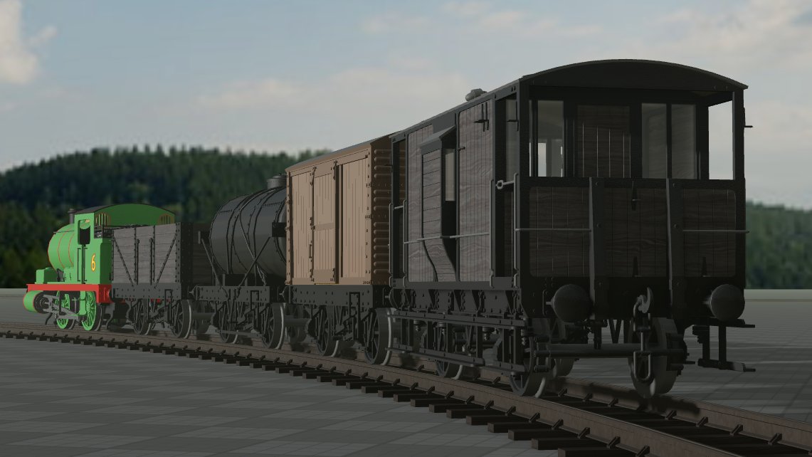 percy! + rolling stock

hes been waiting for 5 months and i kind of forgot to finish him, so i came back and finally finished him. i made some rolling stock cuz why not! ill probably make some more, then dip again for another year LOL

face drawn by my boyfirendnd (not @/ing him)