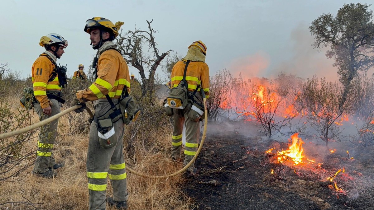 20 bomberos forestales salen desde el Centro de Defensa Forestal de Ascoy hacia Extremadura para continuar la lucha contra los incendios ciezaenlared.com/Principal/2025…