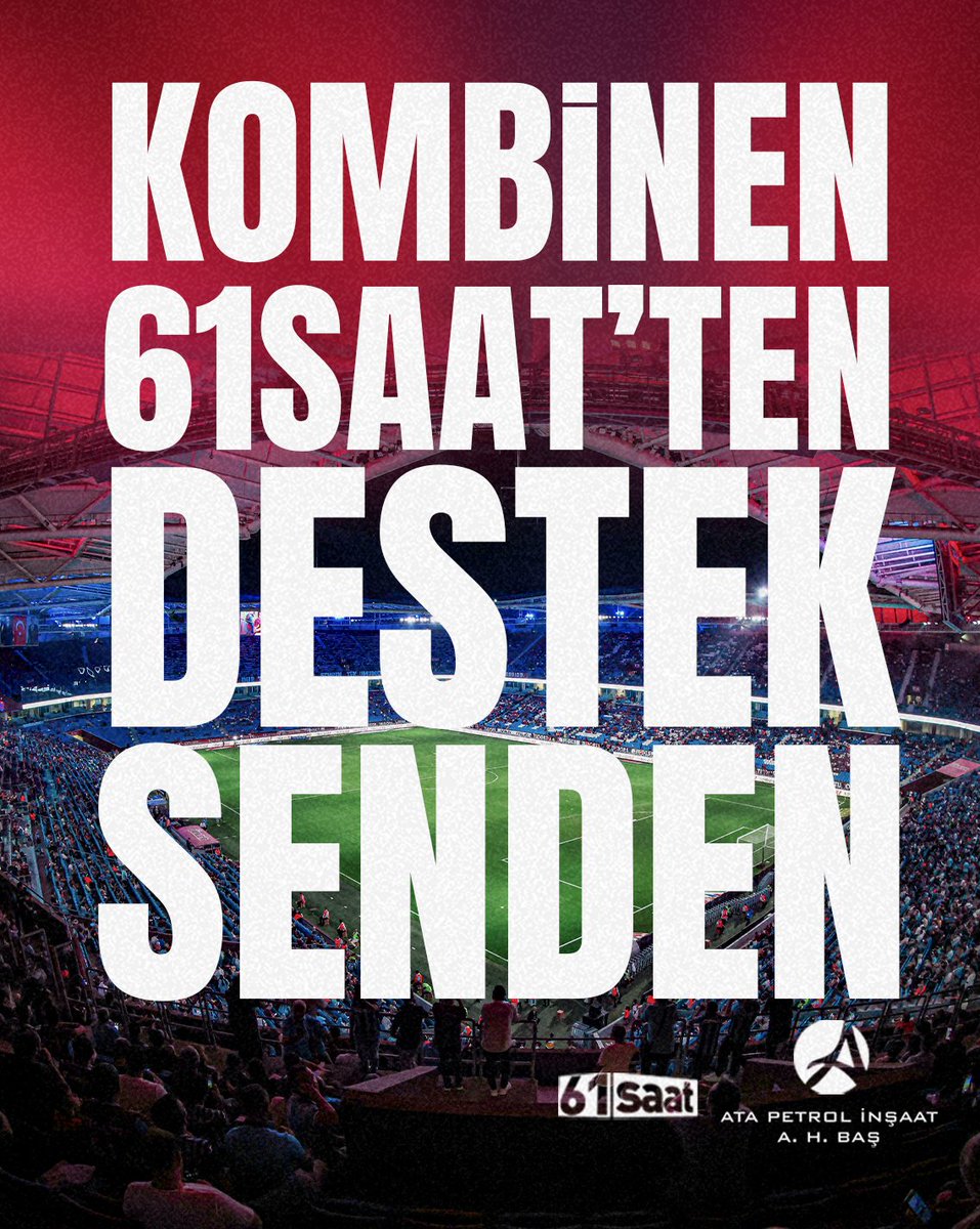 Trabzonspor Kombine Çekilişi ❤️💙

🔸<a href="/61saat/">61saat</a> 'i takip et 
🔸Bu paylaşımı retweet yap 
🔸Yoruma 3 arkadaşını etiketle