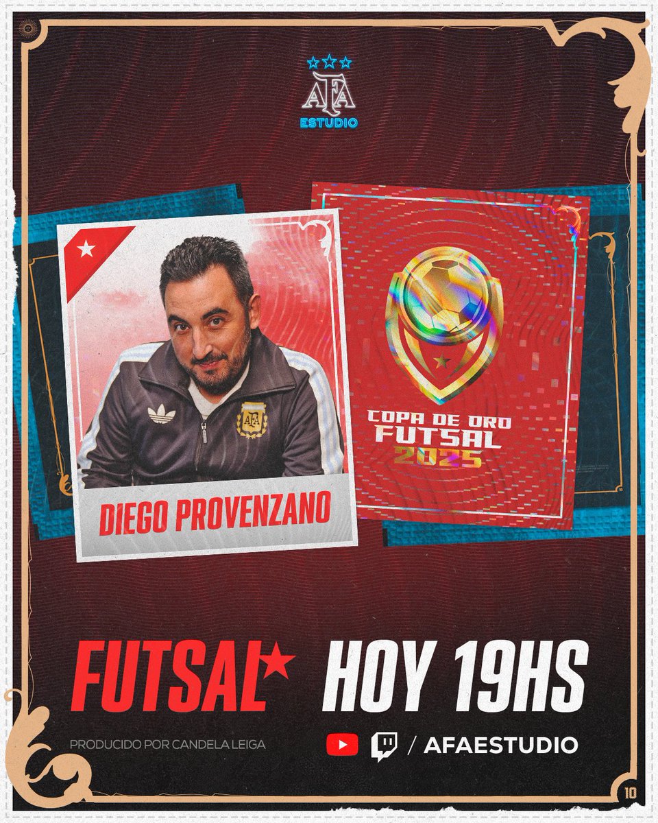 AFAestudio's tweet image. AFA ESTUDIO FUTSAL

ESPECIAL COPA DE ORO 2025.

HOY 19 HS.