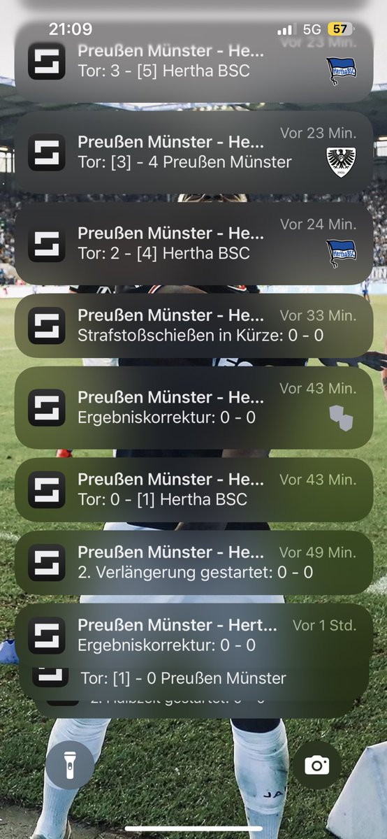 Was war denn da los
Warum waren die aktueller als ich im Stadion