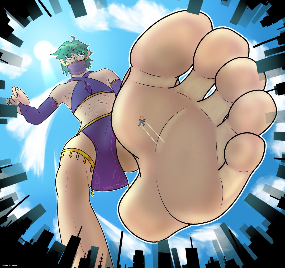 You know... if this is supposed to be the modern world... I'm unimpressed. At best you'll be cute enough to keep... at worst you're gonna feel real nice when I crush you.

THANK YOU SO MUCH FOR <a href="/SizeWorkshop/">SizeWorkshop - SLOTS OPEN</a> ! Cute lil' human in pic 2 from a friend :)