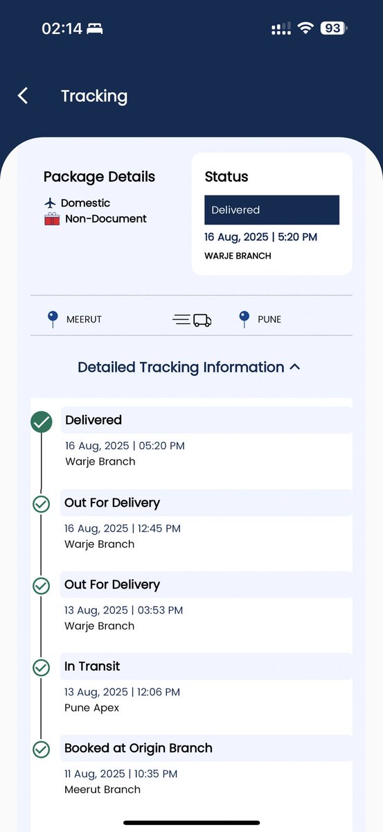 OOZYCHERUB's tweet photo. @DTDCIndia Order U72942771 shows delivered online but never received! Poor service, raised complaint ignored, and huge delays. Terrible experience! #DTDC #PoorService #DeliveryIssues https://t.co/ull4up4wyO
