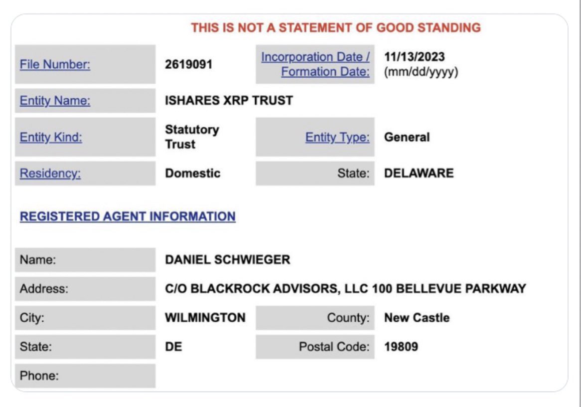 🚨I told you nobody gets a XRP ETF until BlackRock gets it first!🚨 

BlackRock Eats First. The beat the crowd and filed for an XRP ETF years ago. All their papers are in and they’ll get approved when the time is right. 

Hide your XRP. They are doing everything possible to get