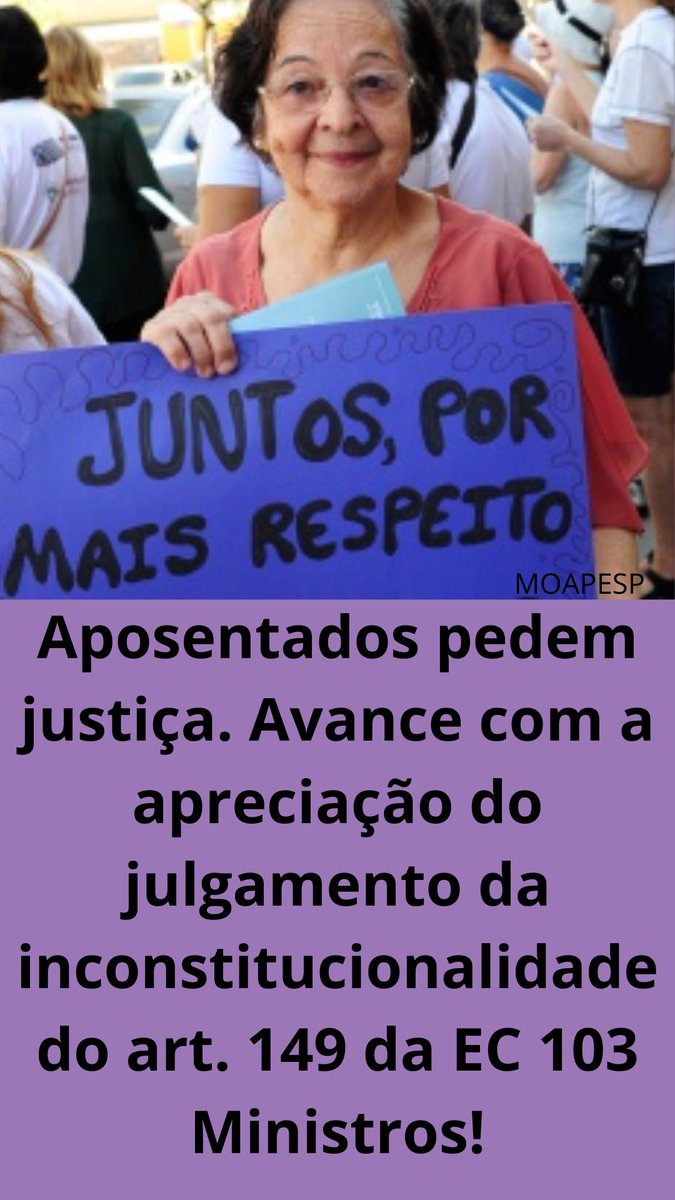 <a href="/parasamuel/">Samuel Felix🚩</a> <a href="/SueliApt/">Sueli Apt</a> <a href="/LulaPTnosTrends/">Lula PT nos Trends</a> <a href="/Alice_inland13/">Alice</a> <a href="/MaluNogueiraPT/">Malu Nogueira PT🚩</a> <a href="/bethonira/">Beth Andrade🚩🇧🇷🚩</a> <a href="/betaosuman/">robertsuman ★彡 🇧🇷🚩</a> <a href="/Dry_ie/">Drica 🚩🚩</a> <a href="/Marlenepp13/">Marlene Vota Em Lula</a> <a href="/FafaR544900/">Fatima Regina</a> <a href="/josehenriquefb/">José Henrique Fernandes Borges</a> @borgescm Buscar amparo, na equidade, é uma ótima maneira de encarar os nossos problemas. Esperamos o resgate da apreciação da ilegitimidade do art.149 da EC103 .
<a href="/gilmarmendes/">Gilmar Mendes</a>. 
<a href="/STF_oficial/">STF</a>
<a href="/LRobertoBarroso/">Luís Roberto Barroso</a>
<a href="/tarcisiogdf/">Tarcísio Gomes de Freitas</a>
Confisco Destruidor
#AposentadoriaDigna
Sobreviver imediatamente