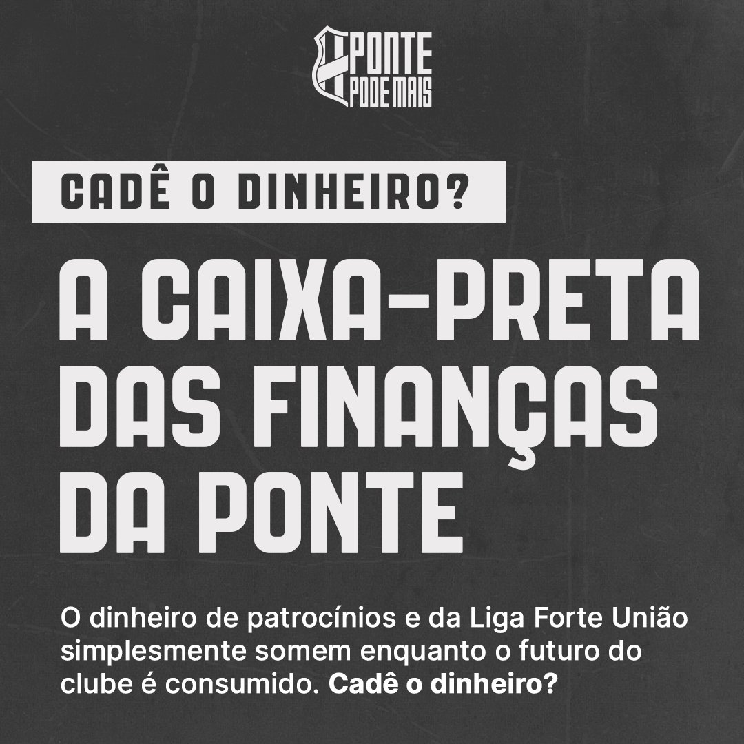 PontePodeMais's tweet photo. Entra o dinheiro da Liga Forte União, entram verbas de patrocínio, mas a dívida só aumenta e a transparência é zero. Onde está o balanço detalhado que todo torcedor tem o direito de ver? https://t.co/SIw03RoNr5
