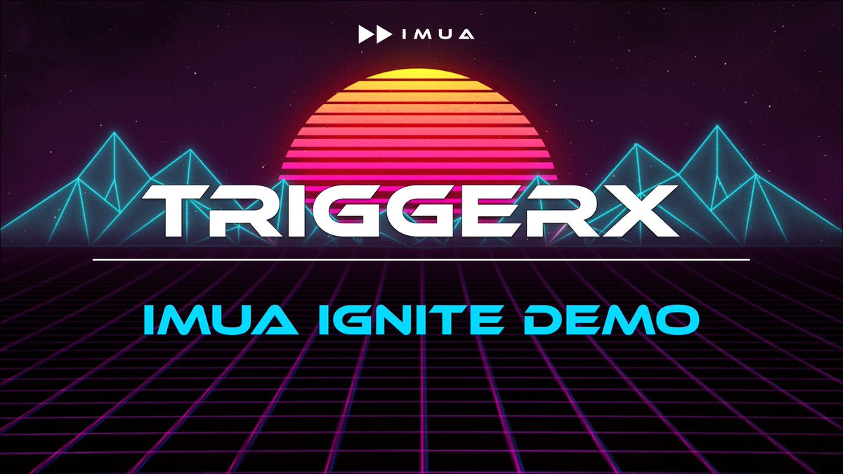 IMUA (@imua) on Twitter photo if you're building onchain, you need to talk to <a href="/triggerxnetwork/">TriggerX 🍀</a>
TriggerX provides secure, scalable smart contract automations. think CRON for crypto.
and it is powered by verifiable compute.
join Imua and TriggerX tomorrow, August 19th, at 10am PT | 1pm ET to learn more. if you're building onchain, you need to talk to <a href="/triggerxnetwork/">TriggerX 🍀</a>
TriggerX provides secure, scalable smart contract automations. think CRON for crypto.
and it is powered by verifiable compute.
join Imua and TriggerX tomorrow, August 19th, at 10am PT | 1pm ET to learn more.