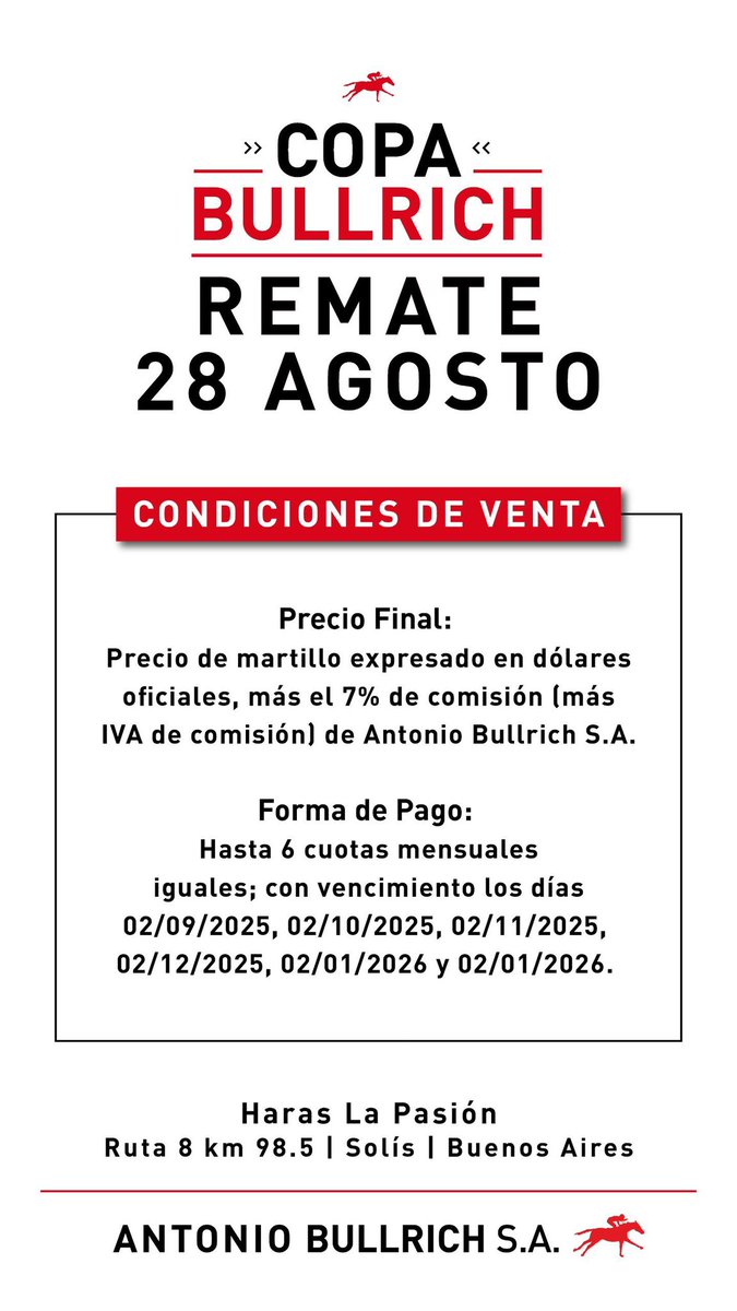 Ver más en antoniobullrich.com
#caballos #cavalos #remate #leilao #horses #auction #bullrich