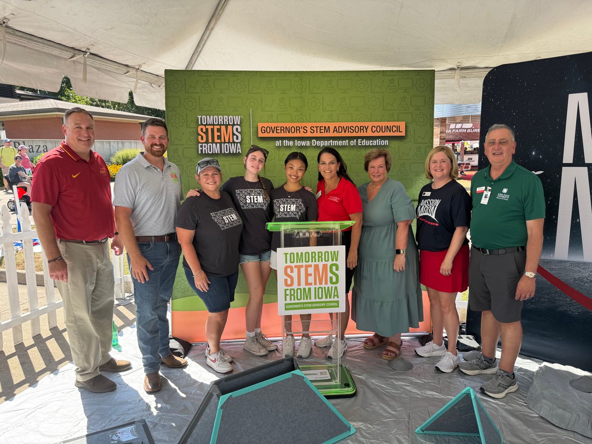Iowa Department of Education (@iadeptofed) on Twitter photo Hooray for STEM! During Iowa STEM Day at the Fair, <a href="/IALtGov/">Lt. Gov. Chris Cournoyer</a> Chris Cournoyer, Director McKenzie Snow, STEM Bureau Chief Justin Lewis, STEM Council co-chair Diane Young, Regional Head of Public Policy and External Affairs at <a href="/Google/">Google</a> Dan Harbeke, Iowa Space Grant Consortium Director Hooray for STEM! During Iowa STEM Day at the Fair, <a href="/IALtGov/">Lt. Gov. Chris Cournoyer</a> Chris Cournoyer, Director McKenzie Snow, STEM Bureau Chief Justin Lewis, STEM Council co-chair Diane Young, Regional Head of Public Policy and External Affairs at <a href="/Google/">Google</a> Dan Harbeke, Iowa Space Grant Consortium Director