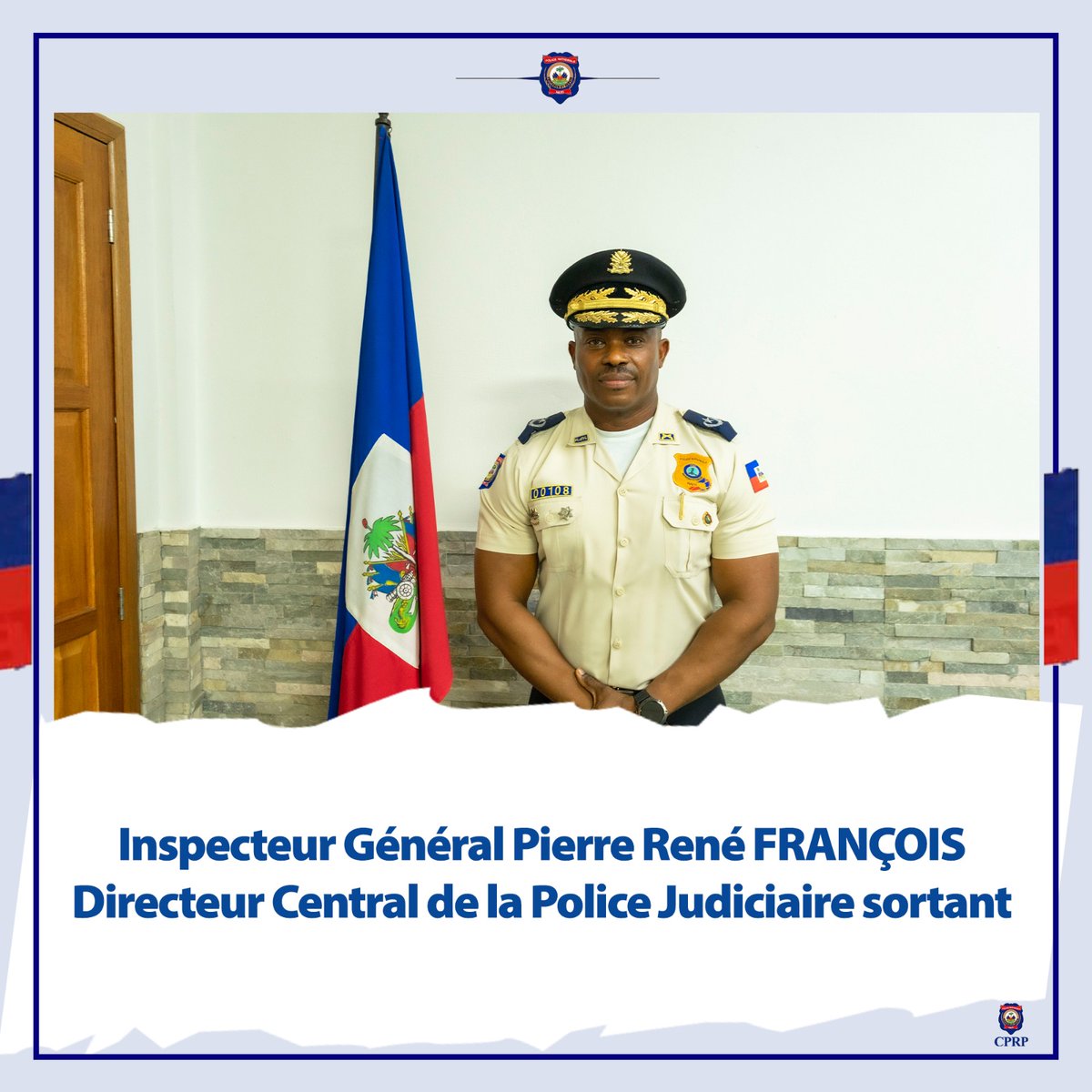 pnh_officiel's tweet photo. DGPNH-Coordination de Presse et des Relations Publiques / DCPJ: L’Inspecteur Général Justin MARC installé comme nouveau Directeur Central de la Police Judiciaire ce lundi 18 août 2025. https://t.co/hHiydZz5Rw