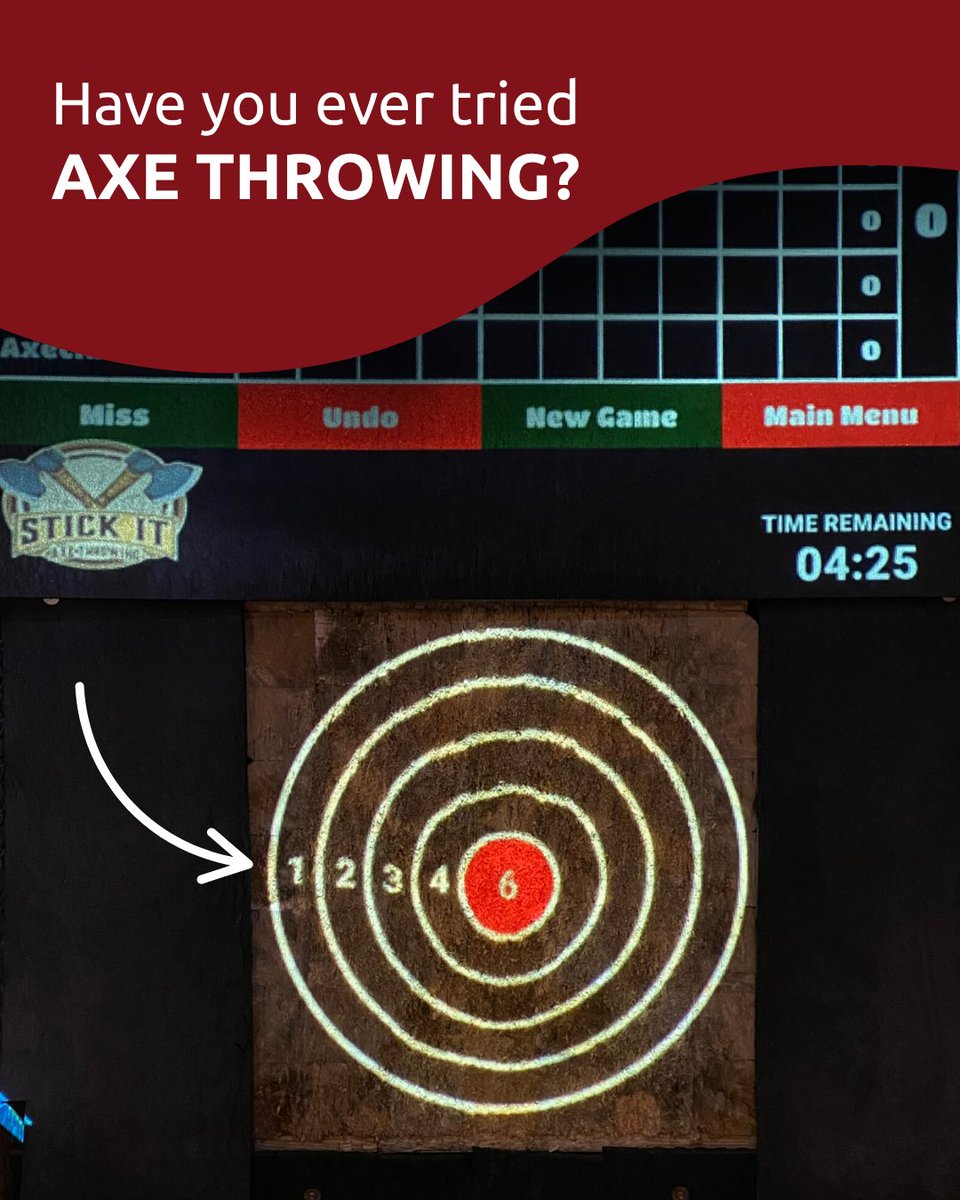 TAGTIMELASERTAG's tweet image. 🪓 Have you tried AXE THROWING? 

It’s not just for lumberjacks! Enjoy skill, adrenaline, and fun. 

🎯 Aim for the bullseye  
👨‍👩‍👧 Perfect for family outings  
💪 Great for rivalries  

No experience needed—just show up!

#Tagtime