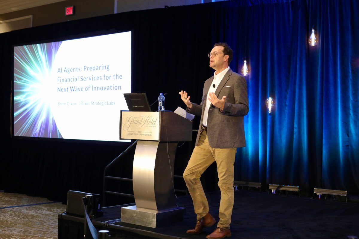 theleagueofcus's tweet image. First up on the 2025 VISION agenda, Brent Dixon led a forward-thinking session on AI agents and their transformative impact on financial services! Attendees walked away with a fresh perspective on automation and the tools to lead confidently into the future. #VISIONForTomorrow
