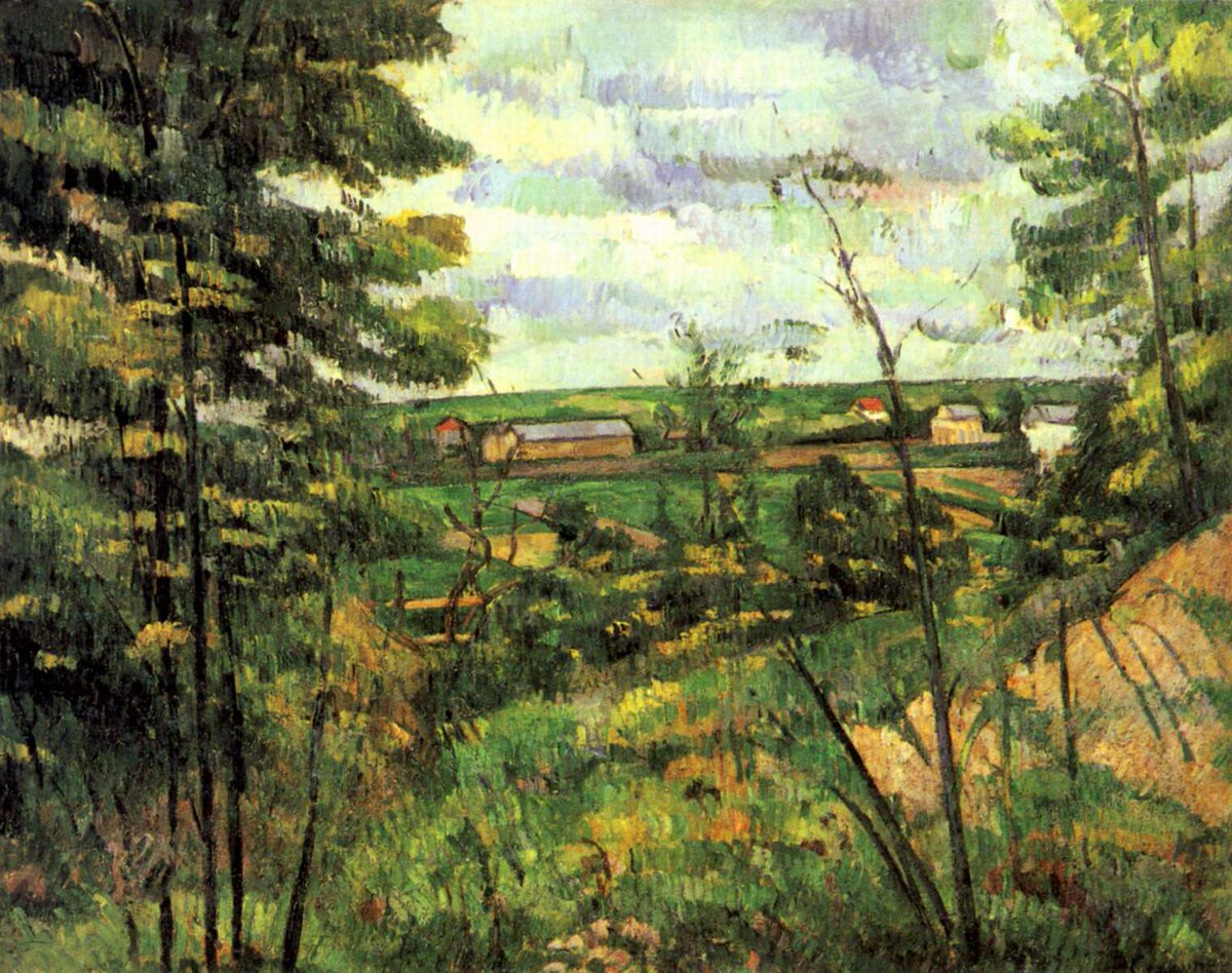 The valley of the Oise, 1880 #artbots #cezanne