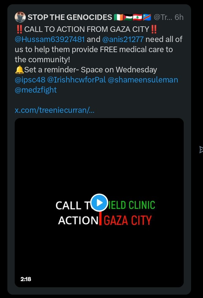 MrSpiritsRaven's tweet photo. I’m going to @TreenieCurran Upcoming #TwitterXSpace Please Join Us.
Helping PalestineGaza🇵🇸 Medical Needs. https://t.co/u8NxtOoN3Y