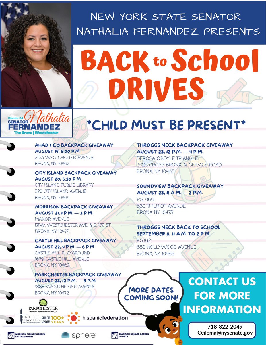 senfernandez34's tweet photo. JOIN THE #NATPACK FOR BACK TO SCHOOL GIVEAWAYS!
This week, we’ll be in the District giving away school essentials! Whether you’re finishing up your back-to-school shopping or just getting started - we have something for you! https://t.co/322oEDG7qx