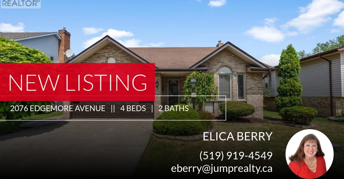 BerryElica's tweet image. 📍 New Listing 📍 Take a look at this fantastic new property that just hit the market located at 2076 Edgemore Avenue in Lasalle. Reach out here or at (519) 919-4549 for more information

Elica Berry... homeforsale.at/2076_EDGEMORE_…