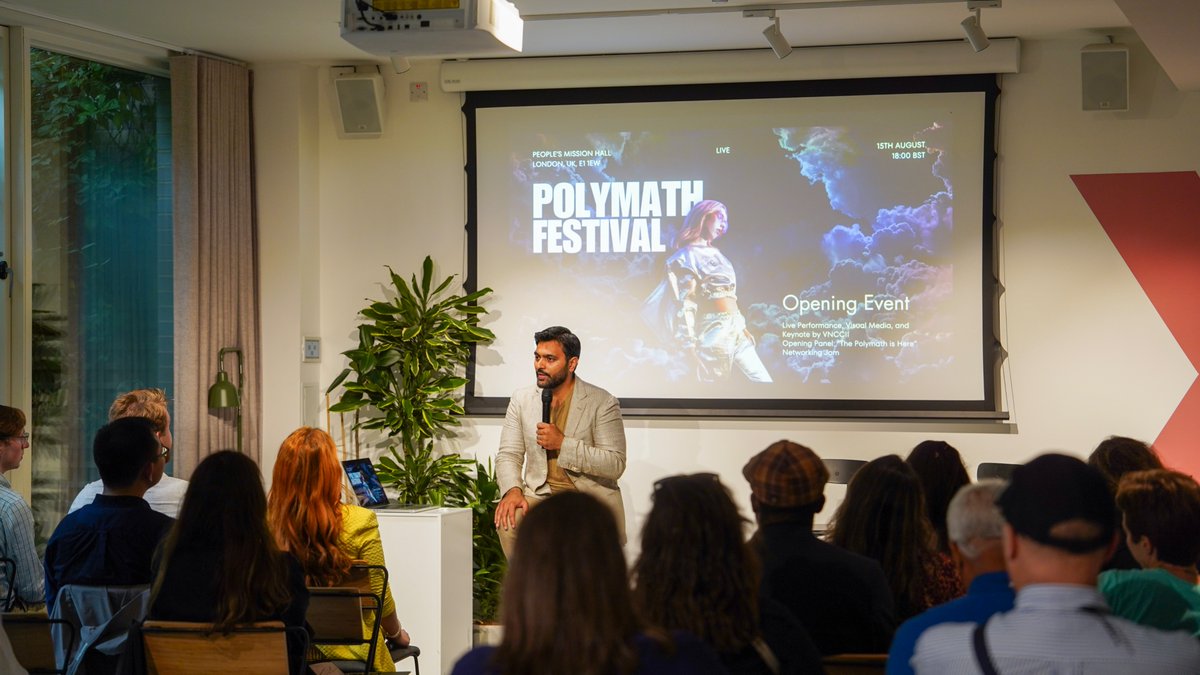 DaVinciNetwork's tweet photo. ✨ We were very grateful to open the Polymath Festival with such an astounding group of speakers and guests.

🎙️ Beginning with the history of the Polymath, through to the relevance of modern polymathy, to its prevalence across business, education and arts.

🎶 And to wrap up the evening, an exemplary performance by VNCCII of how diverse potential allows for uniquely beautiful human expression.

🙌 Thank you to everyone who joined us and if you couldn’t this time, we look forward to seeing you throughout the Festival!

🎥 Let the cameras roll! Tomorrow, 18:00 BST - ‘The Value of Polymaths in the Workplace’ featuring Aksinya Staar, Stephen Isherwood, Vilislava Dimbareva and Meral Alizada.

#FestivalOfIdeas #Networking #ThoughtLeadership #Community #Collaboration