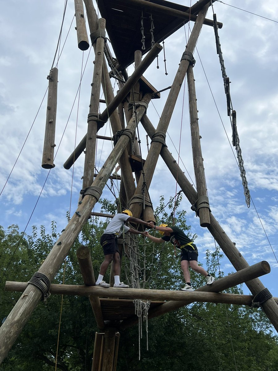 NWCampusRec's tweet photo. Thank you to the Jumpstart program @nw_cecc for coming to #MOERA! We had sun with you on the Odyssey Challenge Course, Alpine Tower and watercraft. See you on campus soon! https://t.co/KZCPVeEBt5