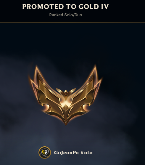 Il a fallu exactement 2 semaines pour faire Iron 2 -&gt; Gold 4